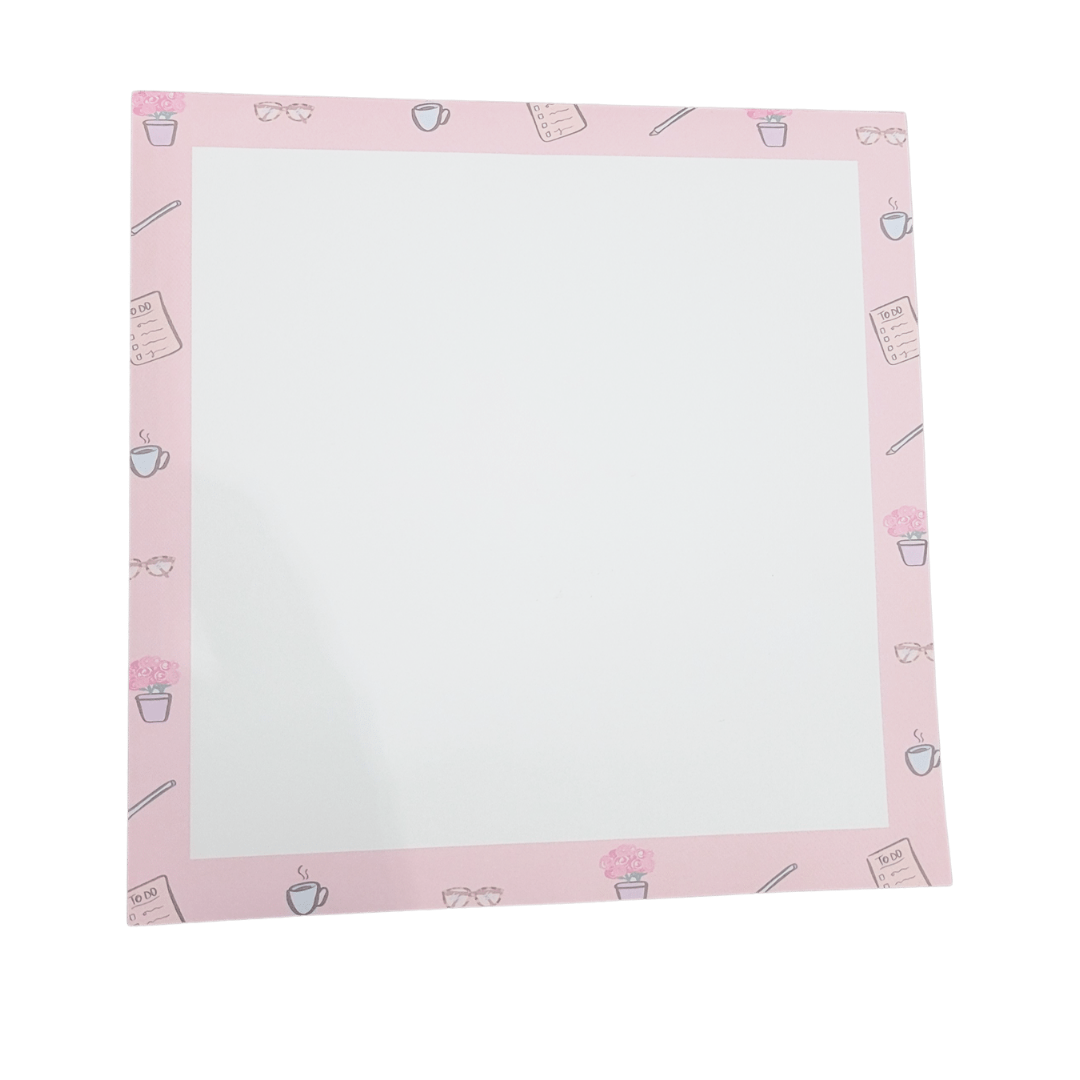 Pink Accessories Border Notepad