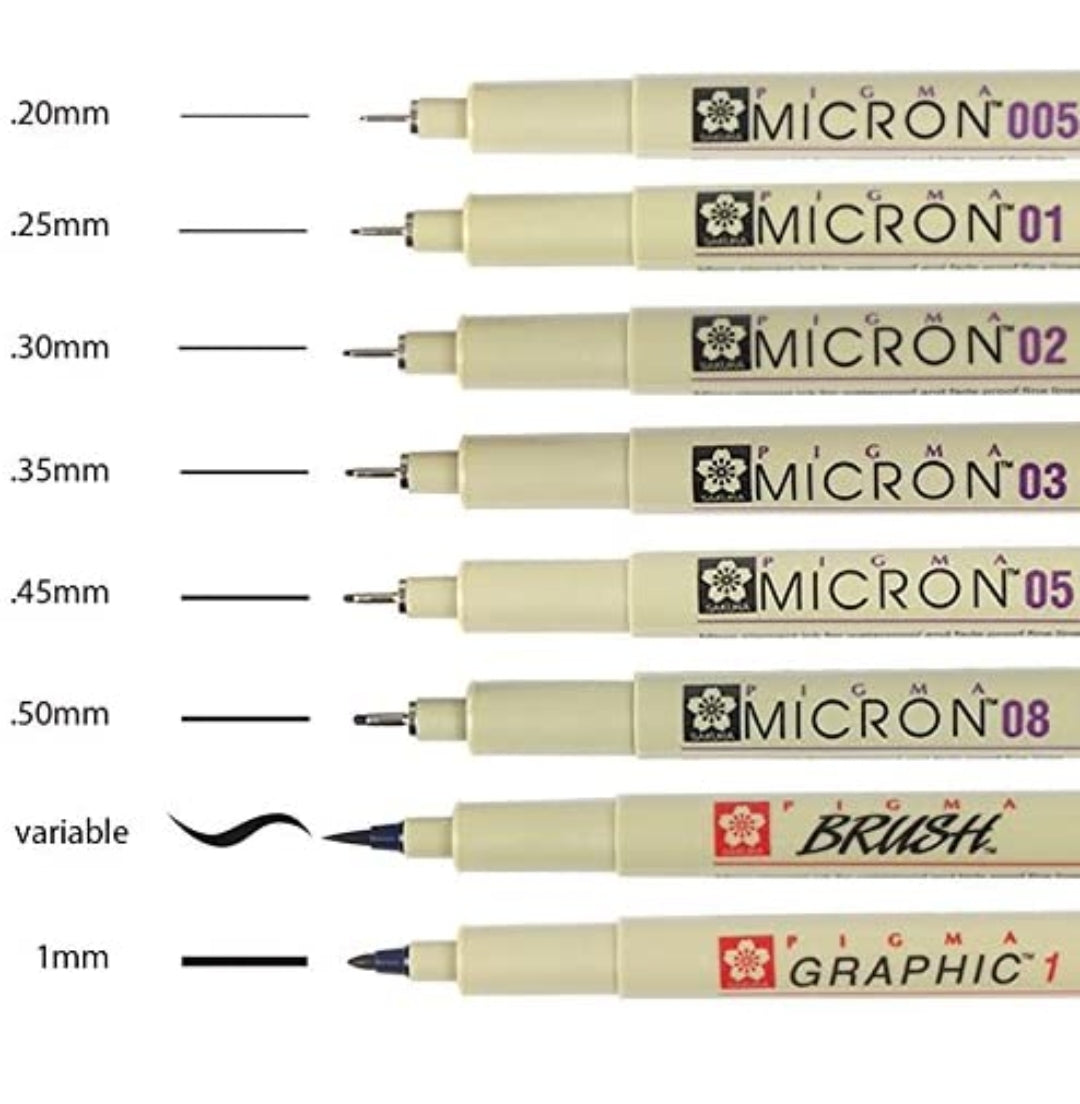 Pigma Micron Assorted Pens