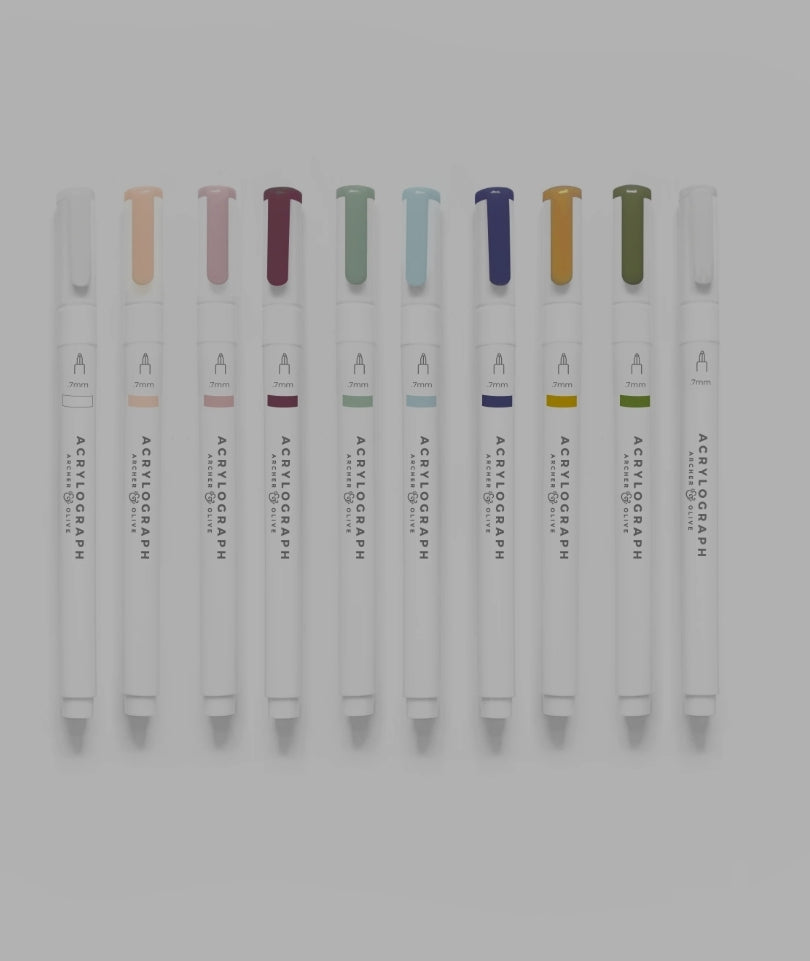 Acrylograph Pens Jewel Selection 0.7mm Tip