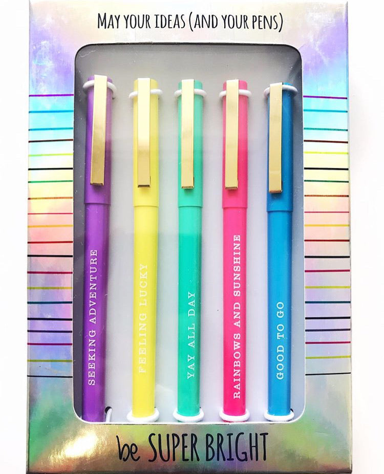 Super Bright Ideas - 5pk Pen Set