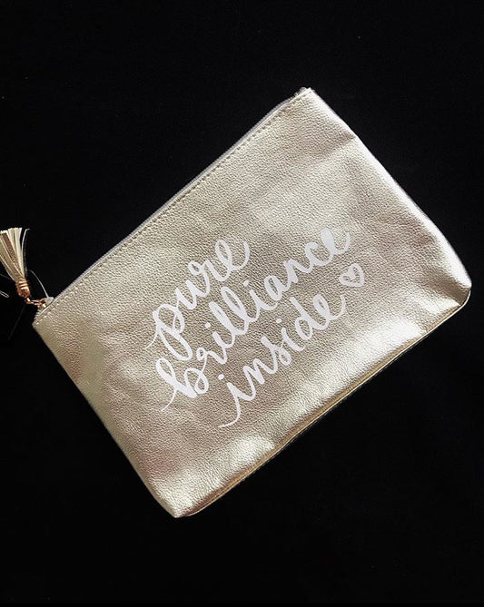Pure Brilliance Inside - Make Up/Stationery Pouch