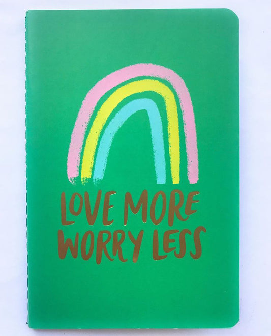 Love More, Worry Less - Pocket Sized Notebook
